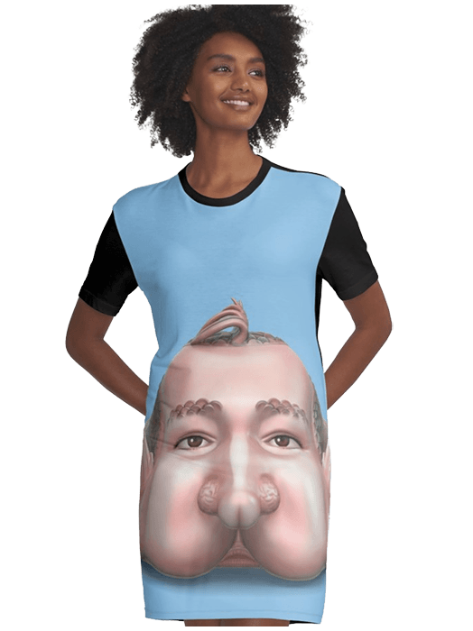 Blobfish T-dress (524x700), Png Download