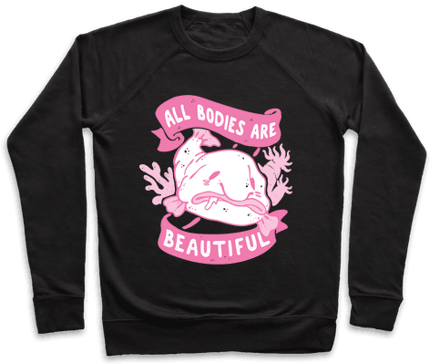 All Bodies Are Beautiful Blobfish Pullover - Pennywise And The Babadook (484x484), Png Download