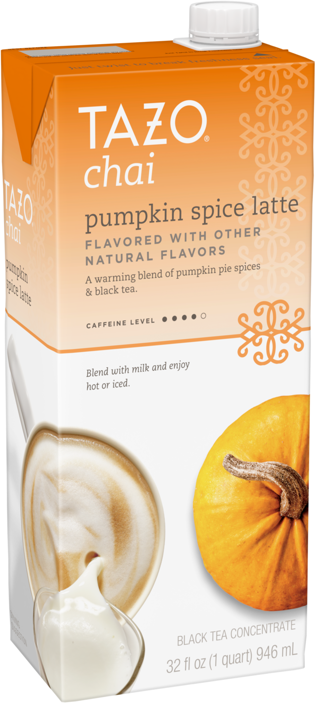 Tazo Chai Pumpkin Spice Latte 32oz - Tazo Chai (1500x1500), Png Download