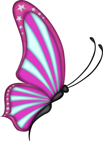 ‿✿⁀butterflies‿✿⁀ - Flying Butterfly Clip Art (399x543), Png Download