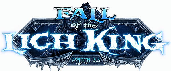 Fall Of The Lich King Trailer - World Of Warcraft Lich King Logo (600x249), Png Download