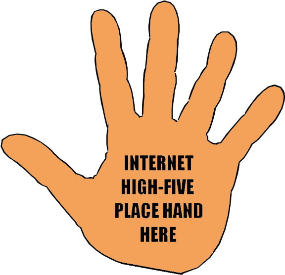 The Most Brutal High Five Rejection Ever Seen - Internet High Five (600x556), Png Download