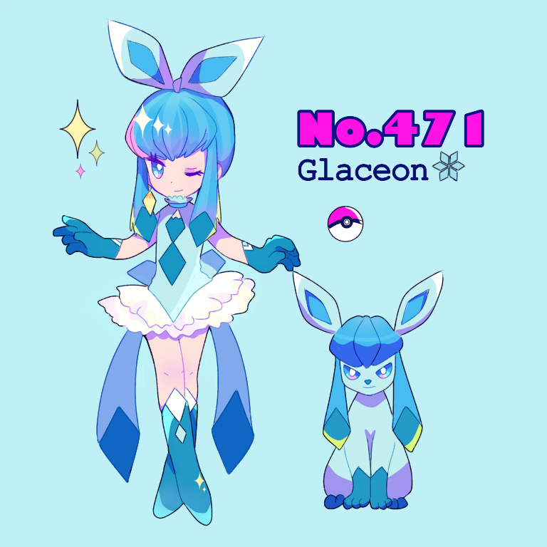 Download Glaceon Image - Cartoon (768x768), Png Download