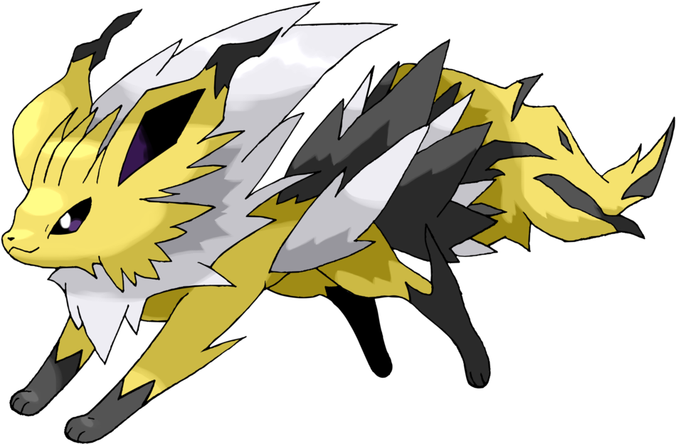 Mega Jolteon Electric/steel - Mega Jolteon (500x375), Png Download