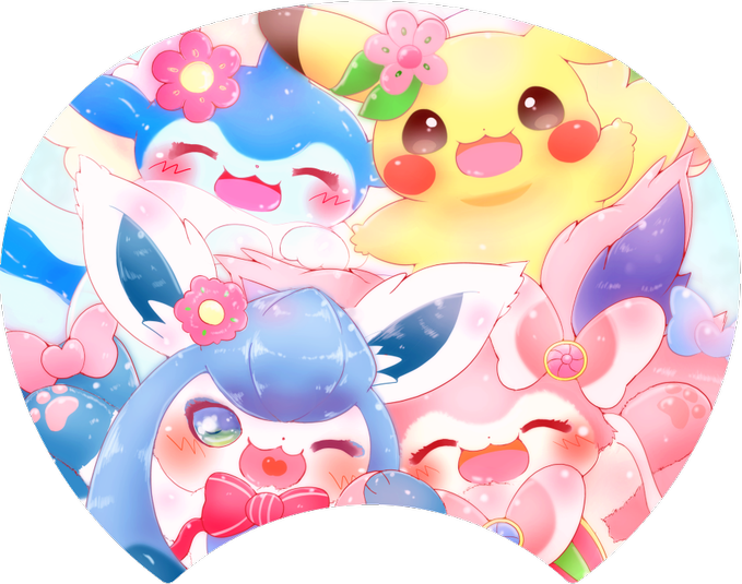 Vaporeon, Glaceon & Sylveon - Sylveon (679x535), Png Download