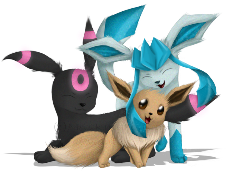 Eeveelution Drawing Glaceon Clipart Freeuse Download - Art (800x584), Png Download