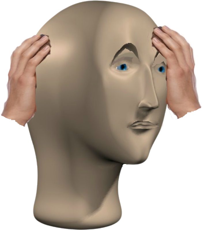 Shocked Meme Man - Surreal Memes Meme Man (1047x800), Png Download