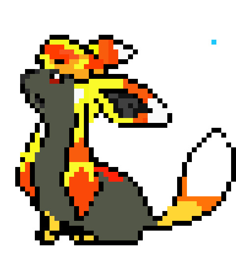 Glaceon - Pixel Art (500x530), Png Download