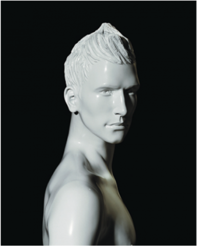 Cabeça Estilizada Masculina - Statue (480x480), Png Download