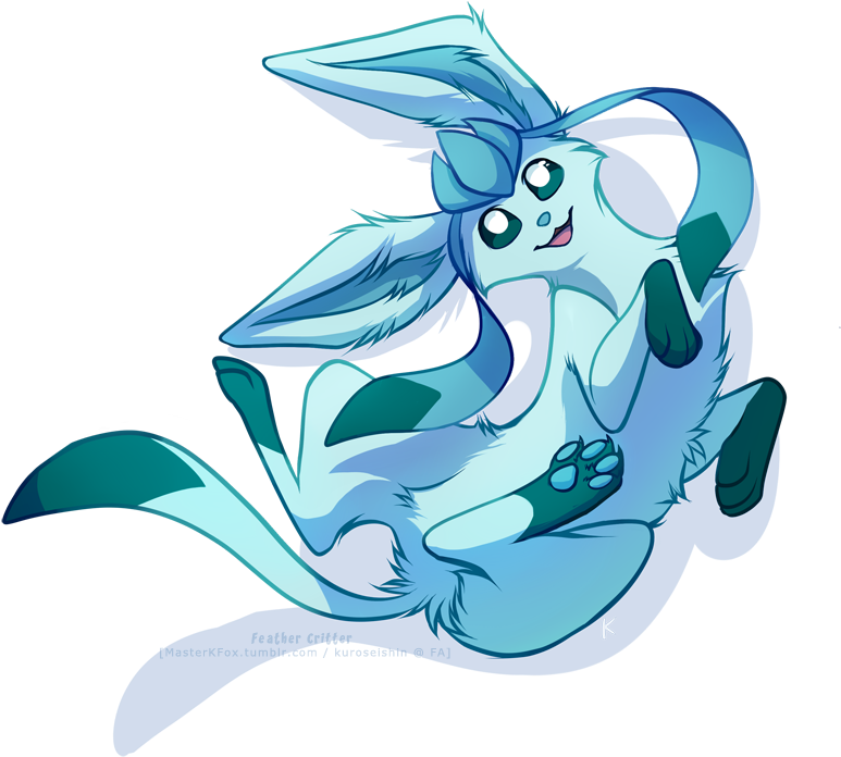 Cute Glaceon - Glaceon (800x728), Png Download