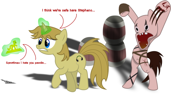 Amnesia The Dark Descent, Crossover, Pewdiepie, Ponified, - Amnesia The Dark Descent Mlp (680x382), Png Download