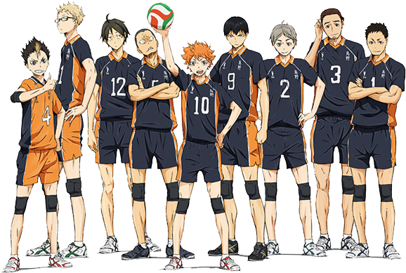 Haikyuu Png Photos - Haikyuu Karasuno (600x429), Png Download