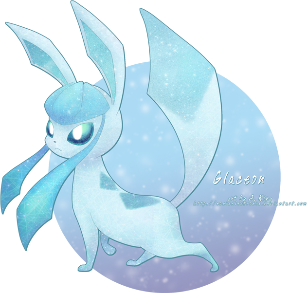 Fun Facts ~ Glaceons Japanese Name Is The Same English - Eevee (631x602), Png Download