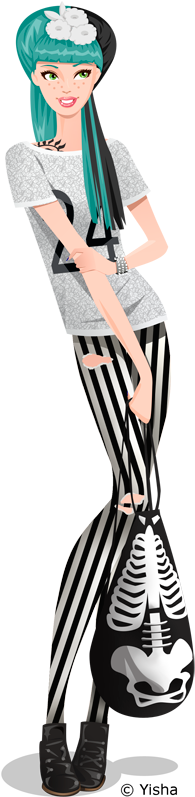 Commission Of Someone's Avatar - Tights (251x842), Png Download