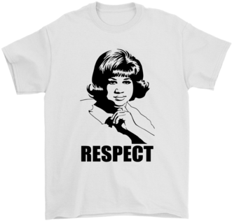 Aretha Respect Queen Of Soul Aretha Franklin Black - Aretha Franklin T Shirts (394x394), Png Download