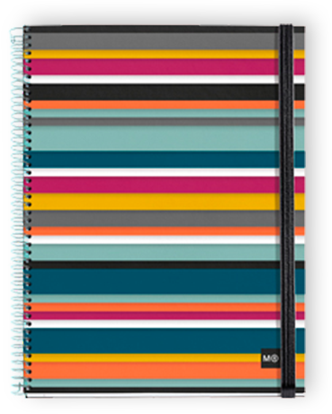 The Line From This Spain Based Company Features Colorful - Cuadernos Con Goma A4 (369x460), Png Download