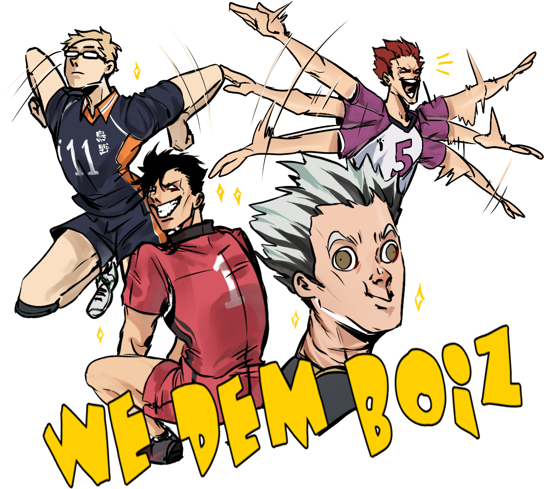 “any Haikyuu Fans Out There - Cartoon (1200x1100), Png Download