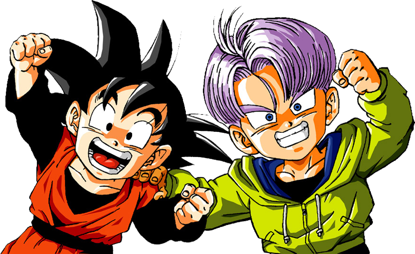 Share This Image - Goten Trunks Png (855x524), Png Download