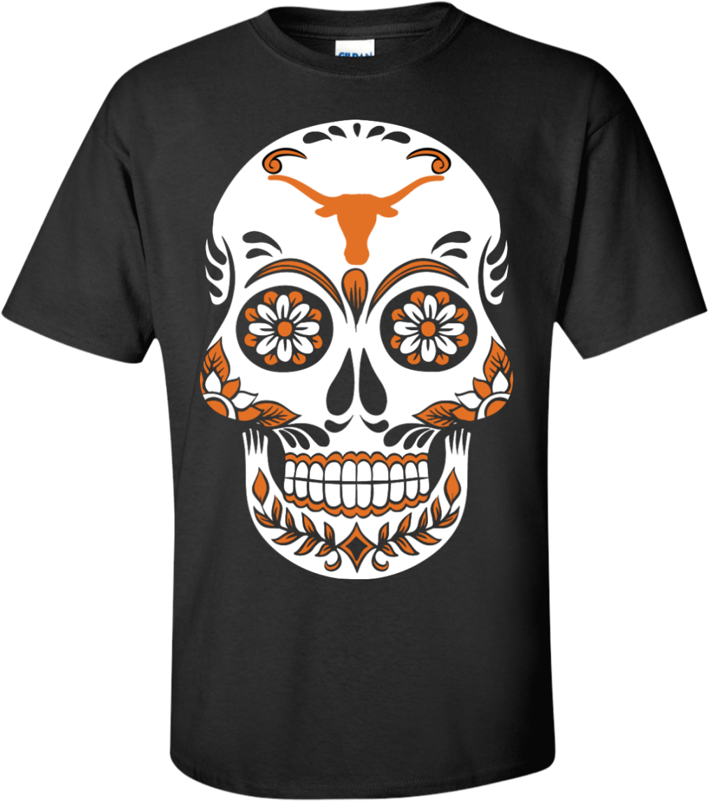 Snoopy Shirts - Sugar Skull Rose Design Die Cut Magnet Home Or Auto (1155x1155), Png Download