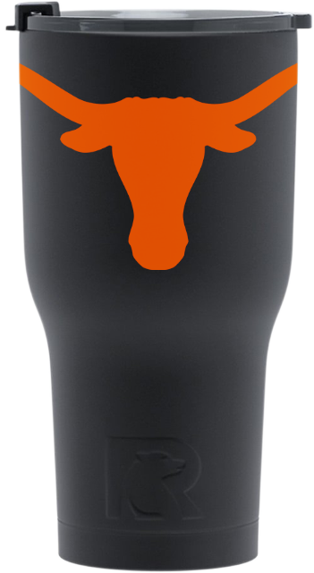 Black With Orange Tumbler - Texas Longhorns (351x641), Png Download