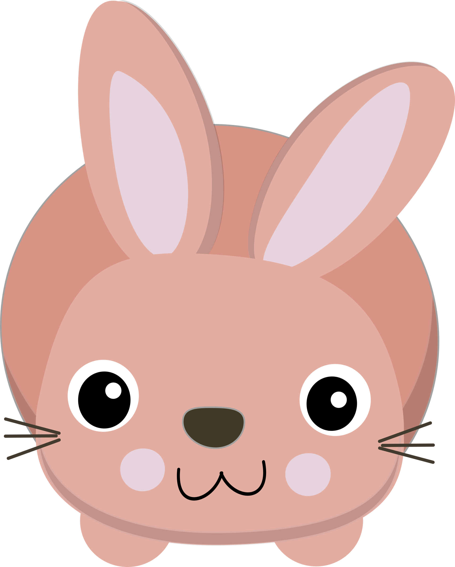 This Free Icons Png Design Of Cute Bunny 2 (1929x2400), Png Download