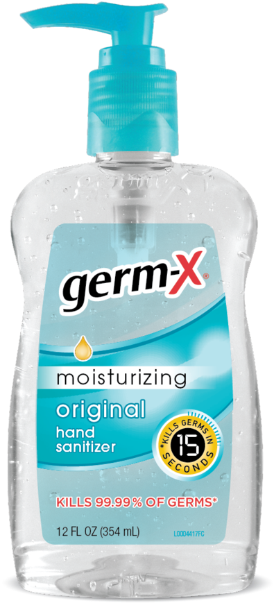 Germ-x 10 Fl Oz Hand Sanitizer (544x1024), Png Download