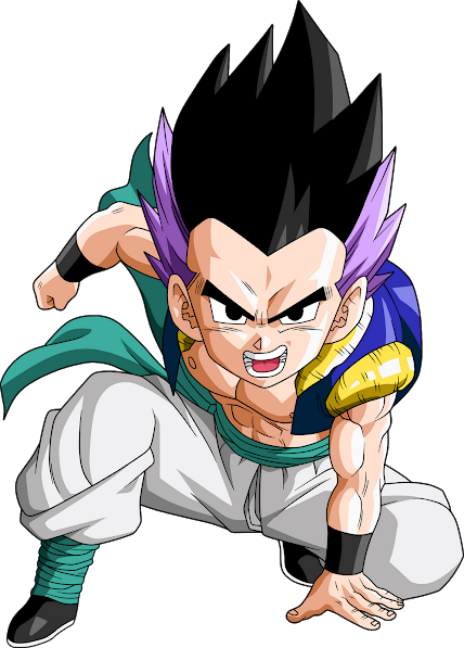 Is The Fused Form Of Goten And Trunks - Dragon Ball Gotenks Png (428x597), Png Download