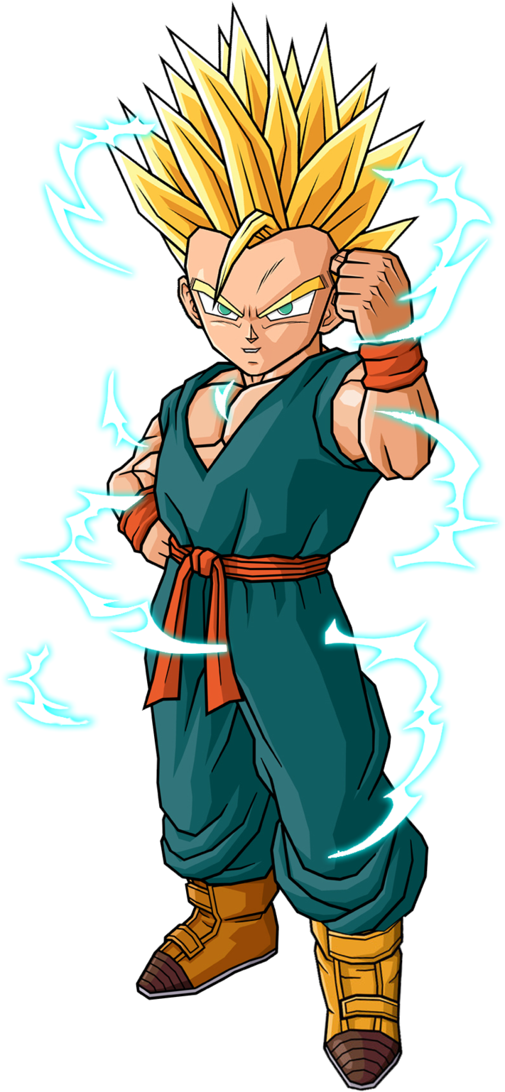 Goten E Trunks - Trunks Petit Ssj 2 (900x1548), Png Download
