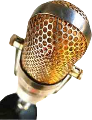 Gold Mic Psd - Open Mic (308x400), Png Download