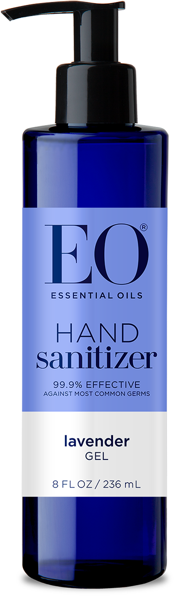 Eo Lavender Botanical Hand Sanitizer Gel 8oz - Eo Hand Sanitizer (1500x1500), Png Download