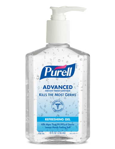 Purell Original Hand Sanitizer 8 Oz - Purell Hand Sanitizer (500x500), Png Download