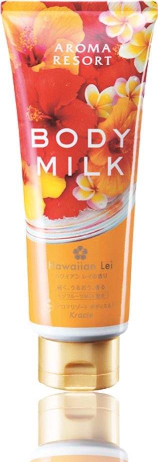 Bm Hawaiian Lei - Kracie Aroma Resort Body Milk (hawaiian Lei) 220g (1000x1000), Png Download