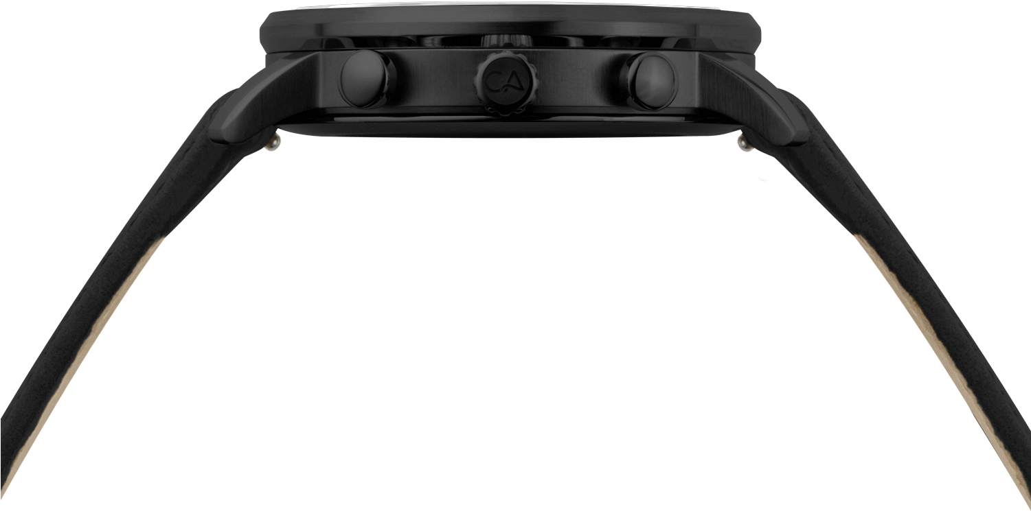 Golden Gate Chrono Leather All Black Gold - Watch (1500x1500), Png Download