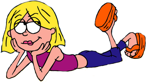 Png Transparent Lizzie Mcquire I Need To Sleep - Lizzie Mcguire Cartoon Girl (500x283), Png Download