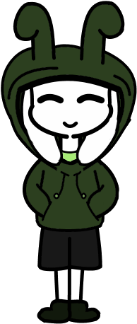 Asri In A Cute Bunny Hoodie - Cartoon (800x600), Png Download