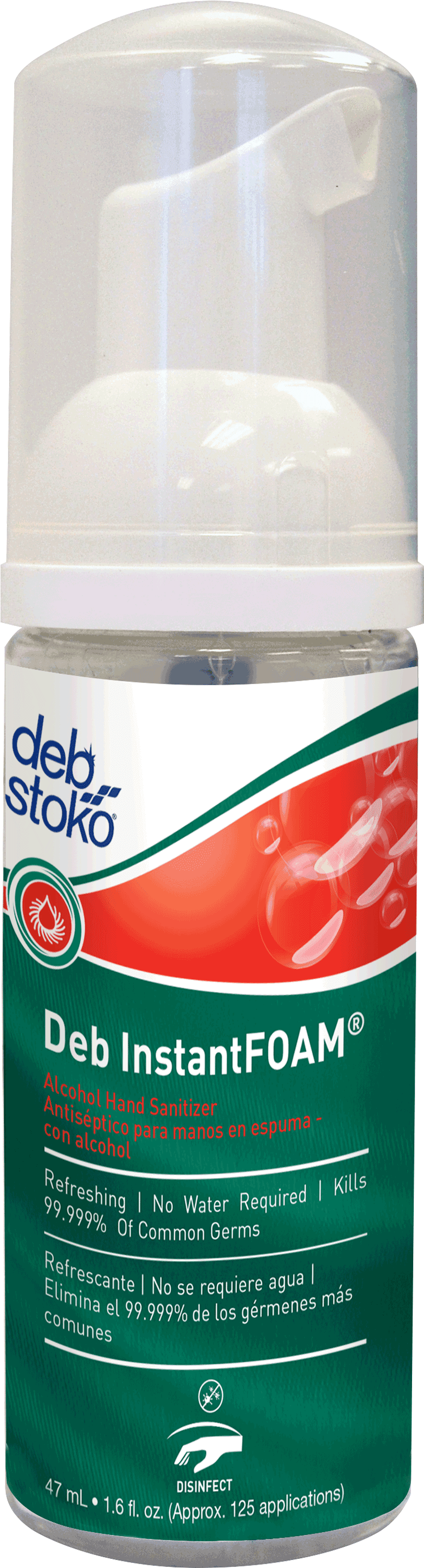 Deb Instantfoam® 50ml Pump Bottle - Deb Instantfoam Hand Sanitiser Info1con (3000x3000), Png Download