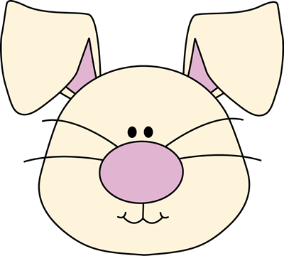 Bunny Face Clip Art - Rabbit Face Clip Art (400x360), Png Download