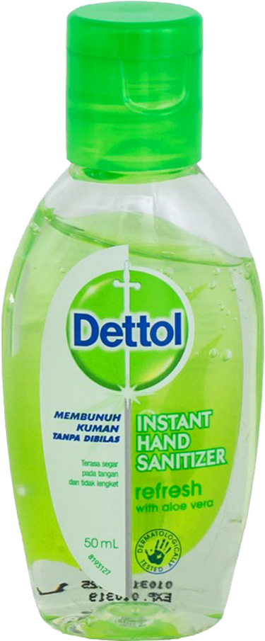 Dettol Hand Sanitizer Aloe Vera 50 Ml - Dettol Shaving Cream With Fresh Fragrance 70gms (1000x1000), Png Download