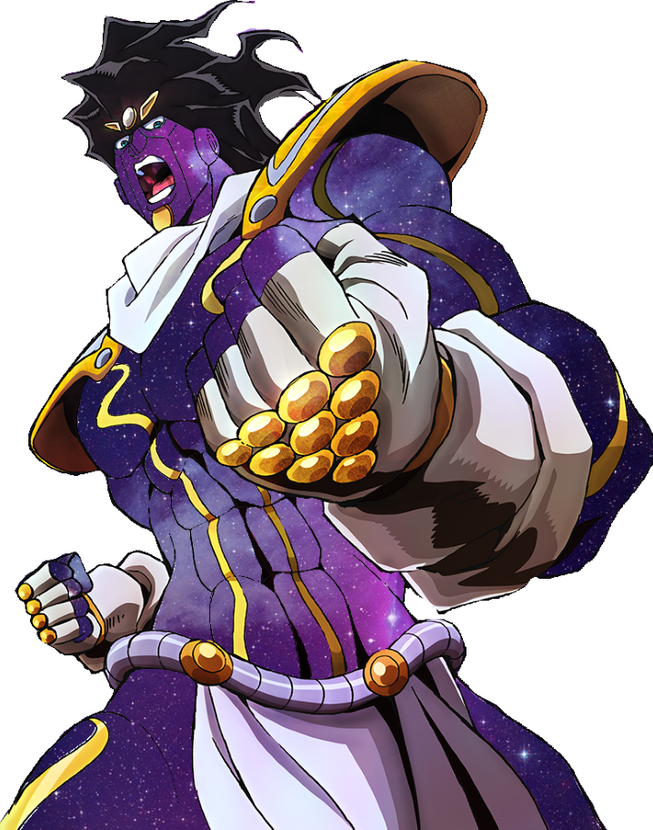 [fanart] Star Platinum Edit I Made For A Friend [reuploaded] (718x912), Png Download