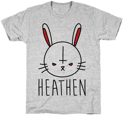 Heathen Easter Bunny Mens T-shirt - Sorry I Can't, I Have A Dog T-shirt: Funny T-shirt (484x484), Png Download