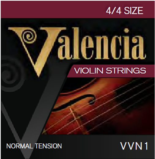 Valencia Vvn1 4/4 Set Violin Strings Steel Ball End - Guitar (666x518), Png Download