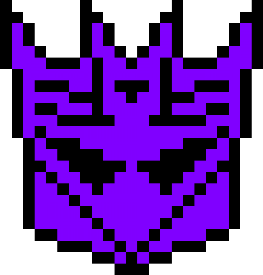 Decepticon - Perler Patterns Transformers (1184x1184), Png Download