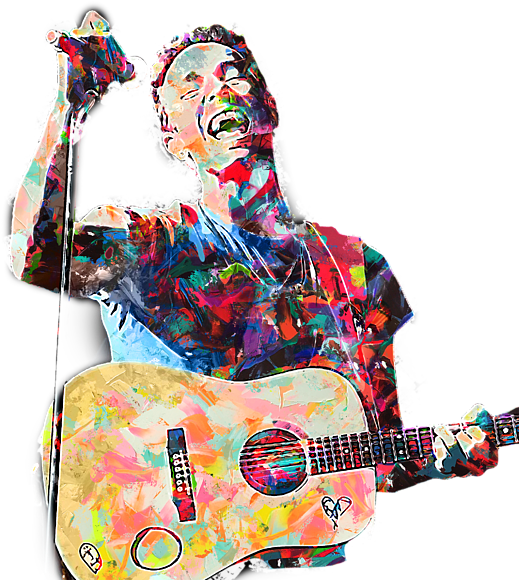 Click And Drag To Re-position The Image, If Desired - Chris Martin Painting Coldplay (600x600), Png Download