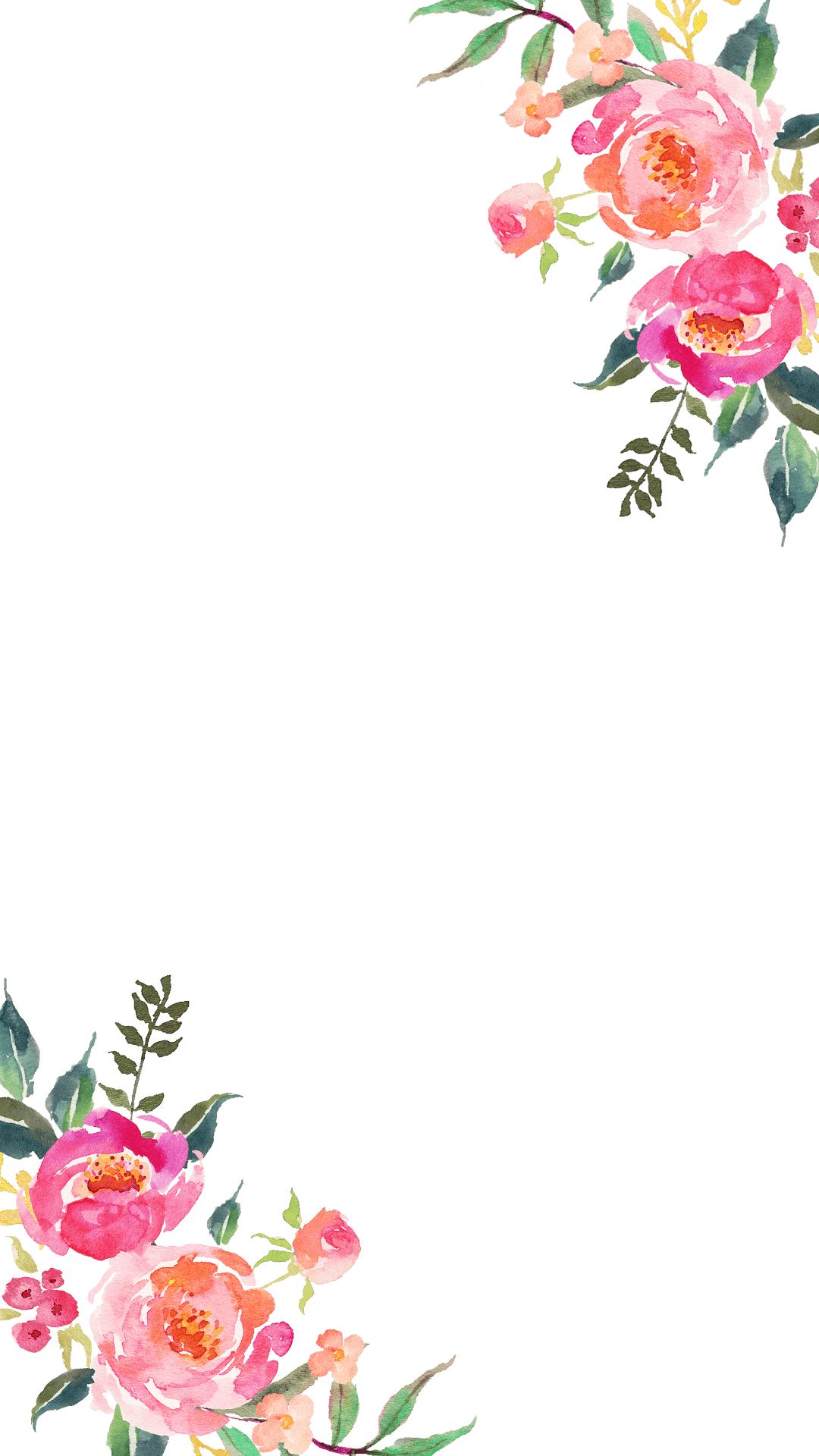 Corner Flower - Transparent Corner Flower Design (1080x1920), Png Download