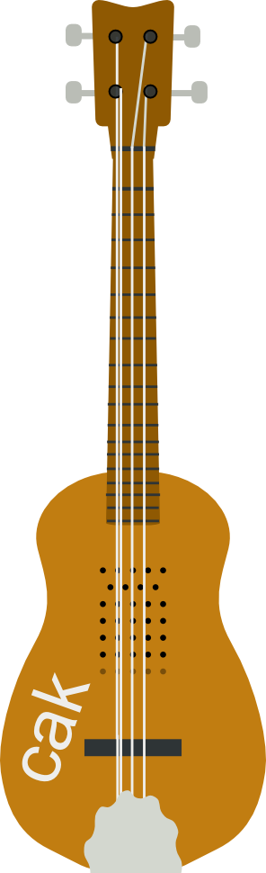 Cak Indonesian Ukulele - Ukulele Cak (296x970), Png Download