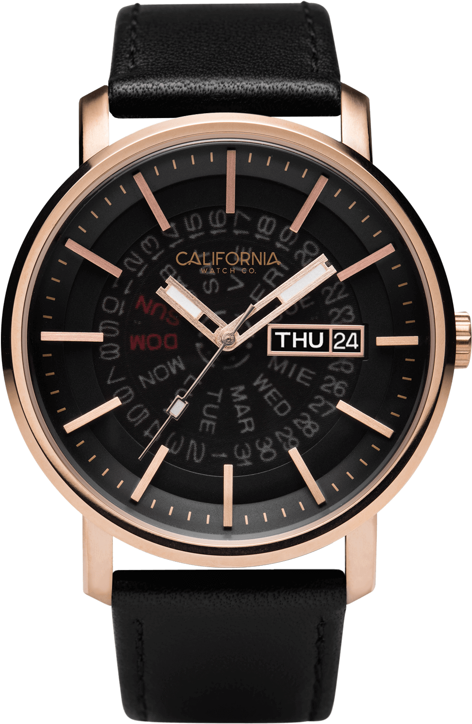 Mojave Leather Rose Gold Smoke - Hugo Boss Black And Rose Gold Watch (1500x1500), Png Download
