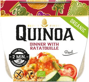 Paul's Quinoa Ratatouille Dinner - Pauls Organic Pauls Cooked Quinoa & Basil Pesto (400x480), Png Download