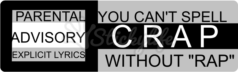 Rap Bumper Sticker - Bumper Sticker (350x350), Png Download