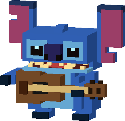Ukulele Stitch - Ukulele Stitch Disney Crossy Road (434x421), Png Download