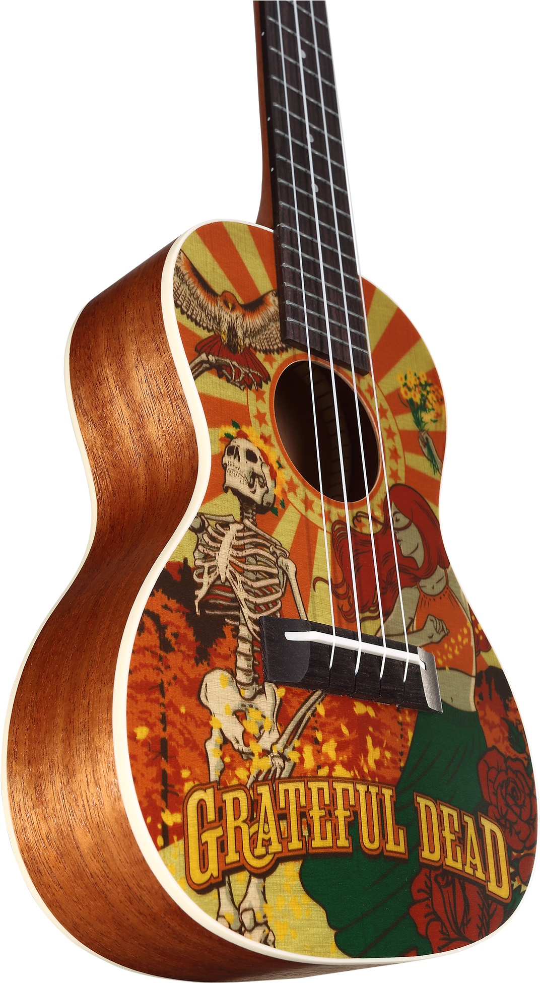 Gdu26c - Alvarez Grateful Dead Ukulele (1840x2000), Png Download